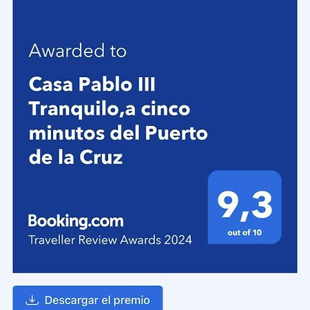 Apartmán Casa Pablo III Tranquilo,A Cinco Minutos Del Puerto De La Cruz Los Realejos Exteriér fotografie